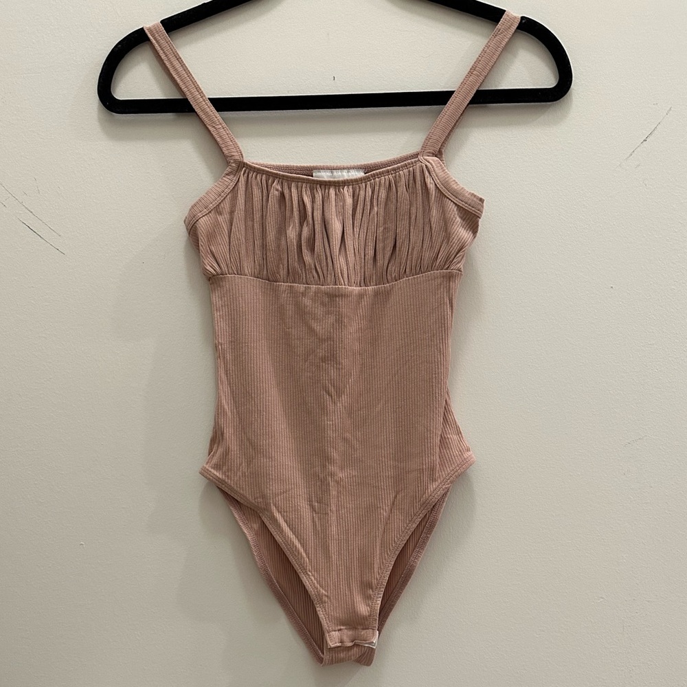 Topshop Pleated Chest Bodysuit